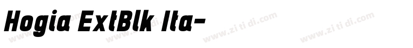 Hogia ExtBlk Ita字体转换